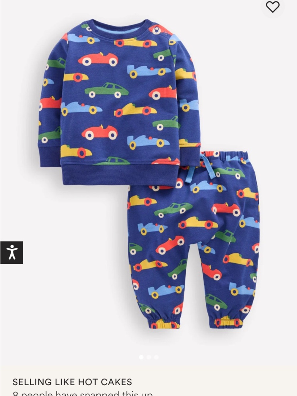 Boden Navy Toddler Car Print Top